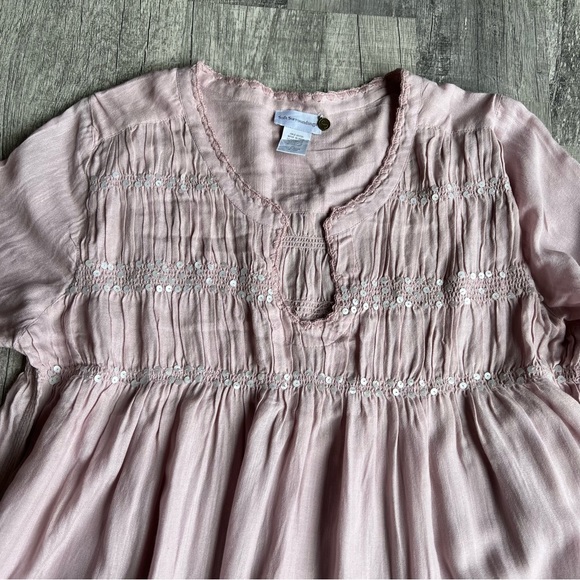 Soft Surroundings Dusty Pink Tunic Sequin Tunic Size XL - Picture 3 of 8